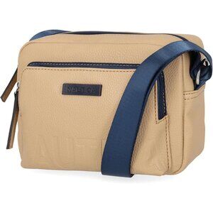 Women's Tan Out and About Adjustable PU Leather Crossbody Bag Purse